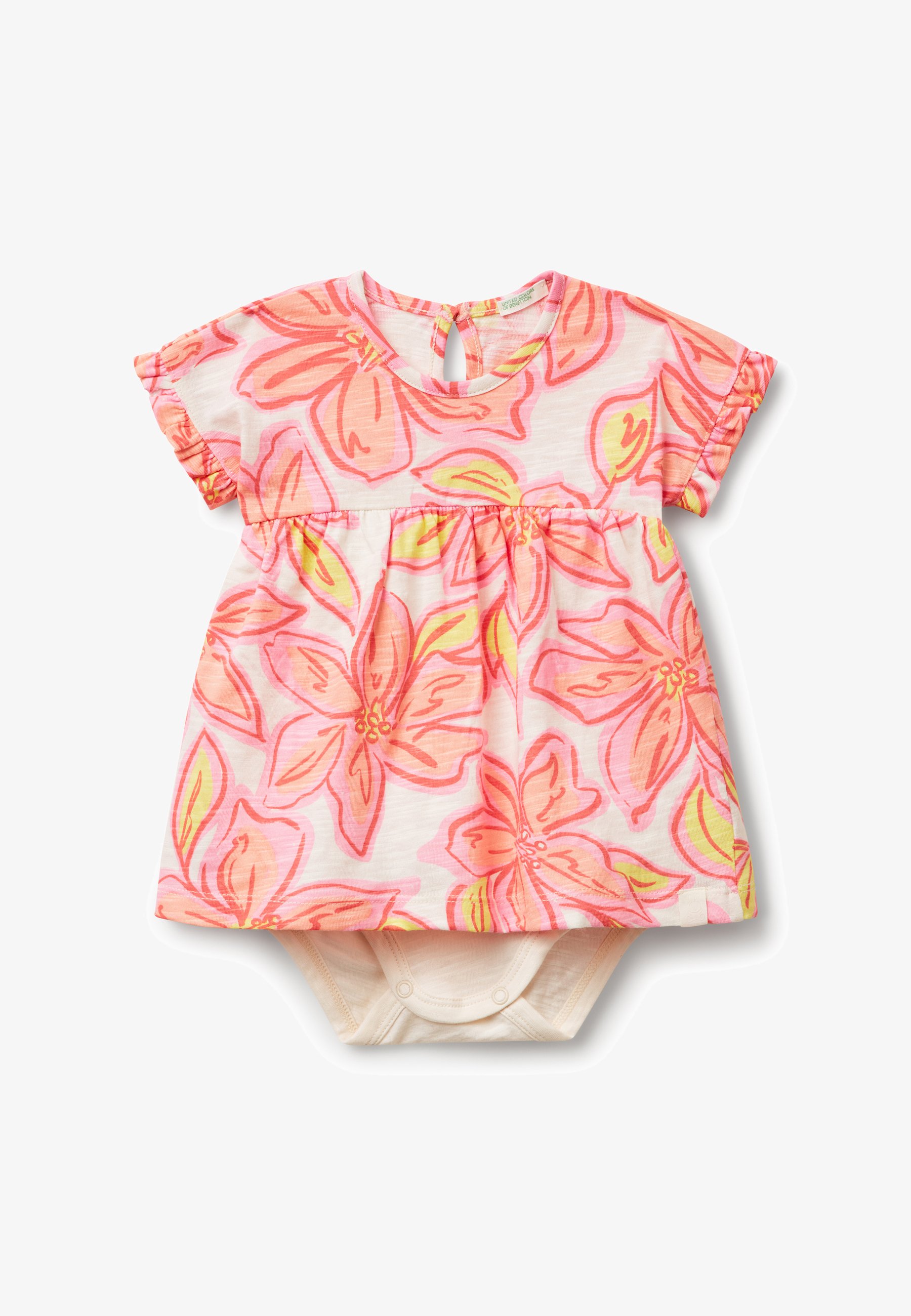 United Colors of Benetton WITH FLORAL Vestito casual white