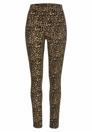 Buffalo Leggings - Hosen - camelfarben-schwarz