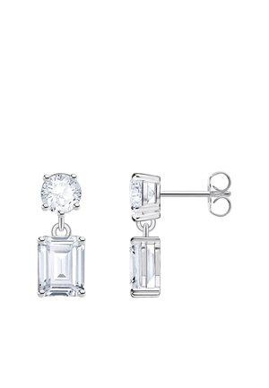 IM RUND UND OKTAGONSCHLIFF  - Ohrringe - silberfarben weiß