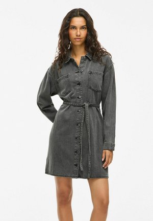 VIKIKI - Denim dress - dark grey denim