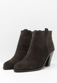 Ash Botines de tacón - dark brown