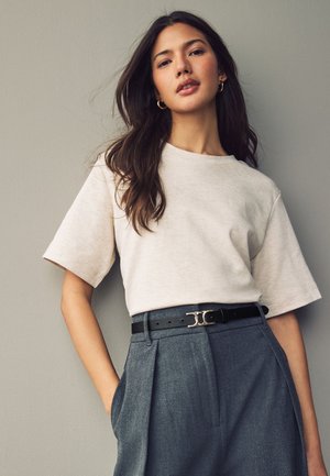 Next STATEMENT CHAIN DETAIL BUCKLE SKINNY - Curea - black