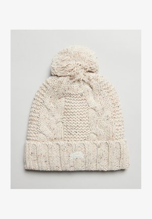 Superdry & Co, BOBBLE - Beanie - oatmeal tweed