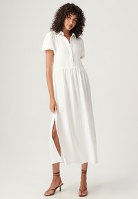 THE FATED BARCLAY MIDI  - Abito a camicia - white