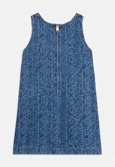 Versace DRESS GRECA MOSAIC KIDS LASER  - Τζιν φόρεμα - medium blue