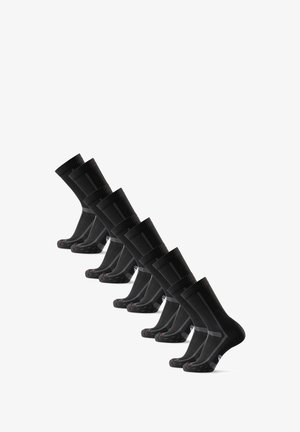 LONG DISTANCE CREW 5 PACK - Calcetines de deporte - black grey