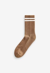 Next CUSHION 3 PACK WITH ARCH SUPPORT - Čarape - neutral white stripe
