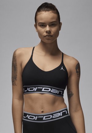 JORDAN SPORT INDY - Reggiseno sportivo con sostegno leggero - black tealth black white