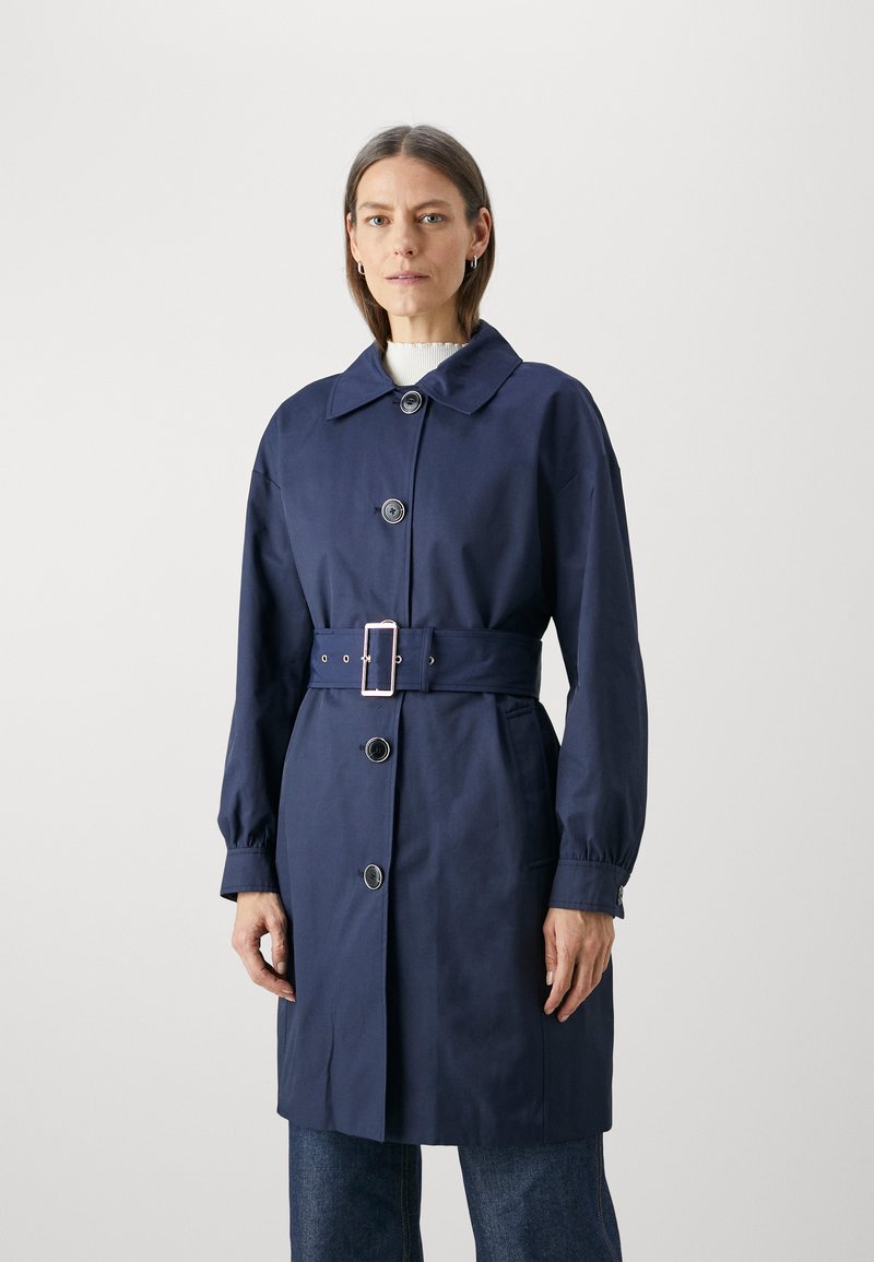 Gsice Heren korte trenchcoat single breasted lichtgewicht katoenen jassen windjack (beige 2XL