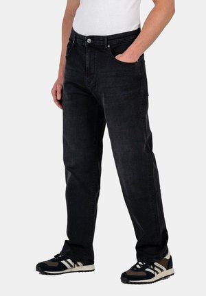 SOLID - Straight leg jeans - black wash