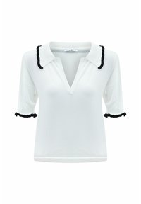 adL COLLAR FRILLED - Poloshirt - bone