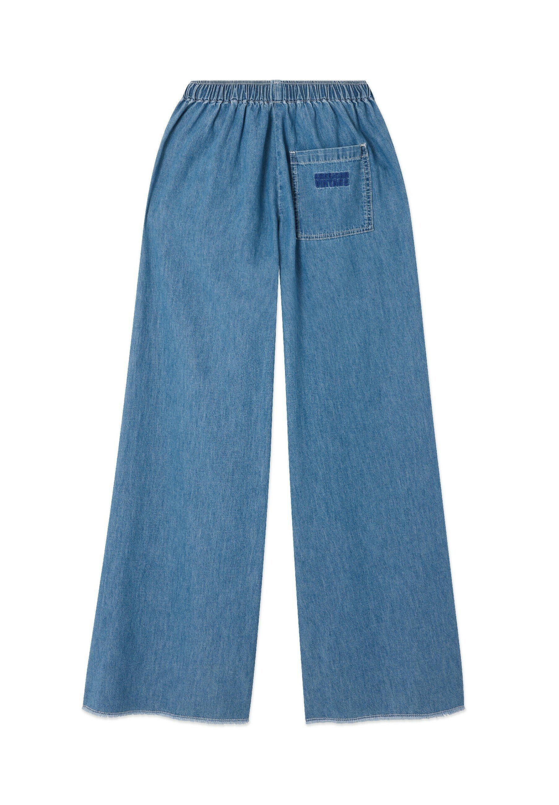 American Vintage IZEWAY - Trousers - medium blue/blue denim