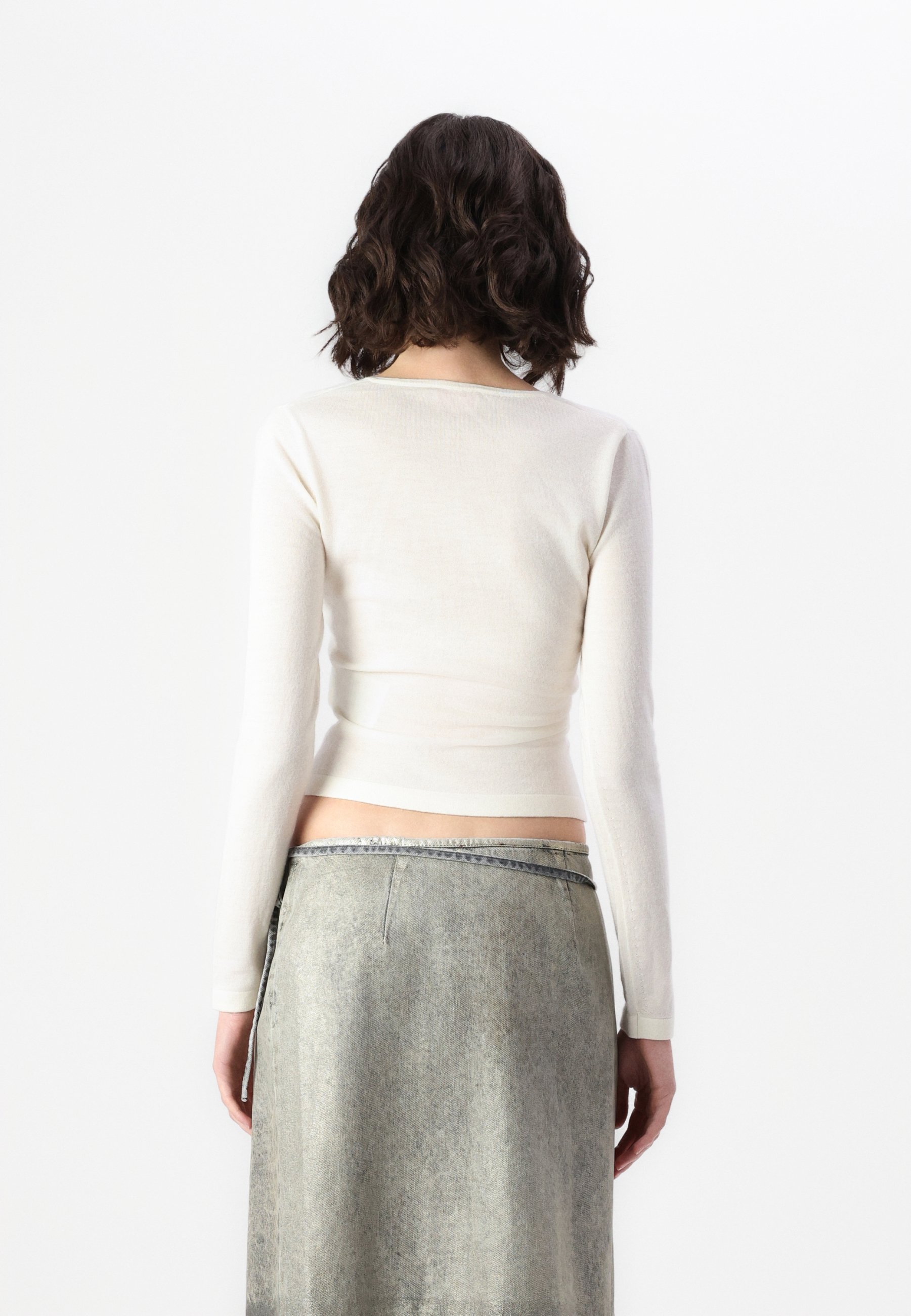 Diesel PIAFFY - Jumper - white denim - Zalando.co.uk Diesel PIAFFY - Jumper - white denim - Zalando.co.uk