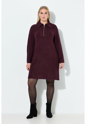 TROYER COLLAR - Strikkjoler - dark claret