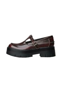 CHUNKY  STRAPPY  - Obuća za navlačenje - dark red