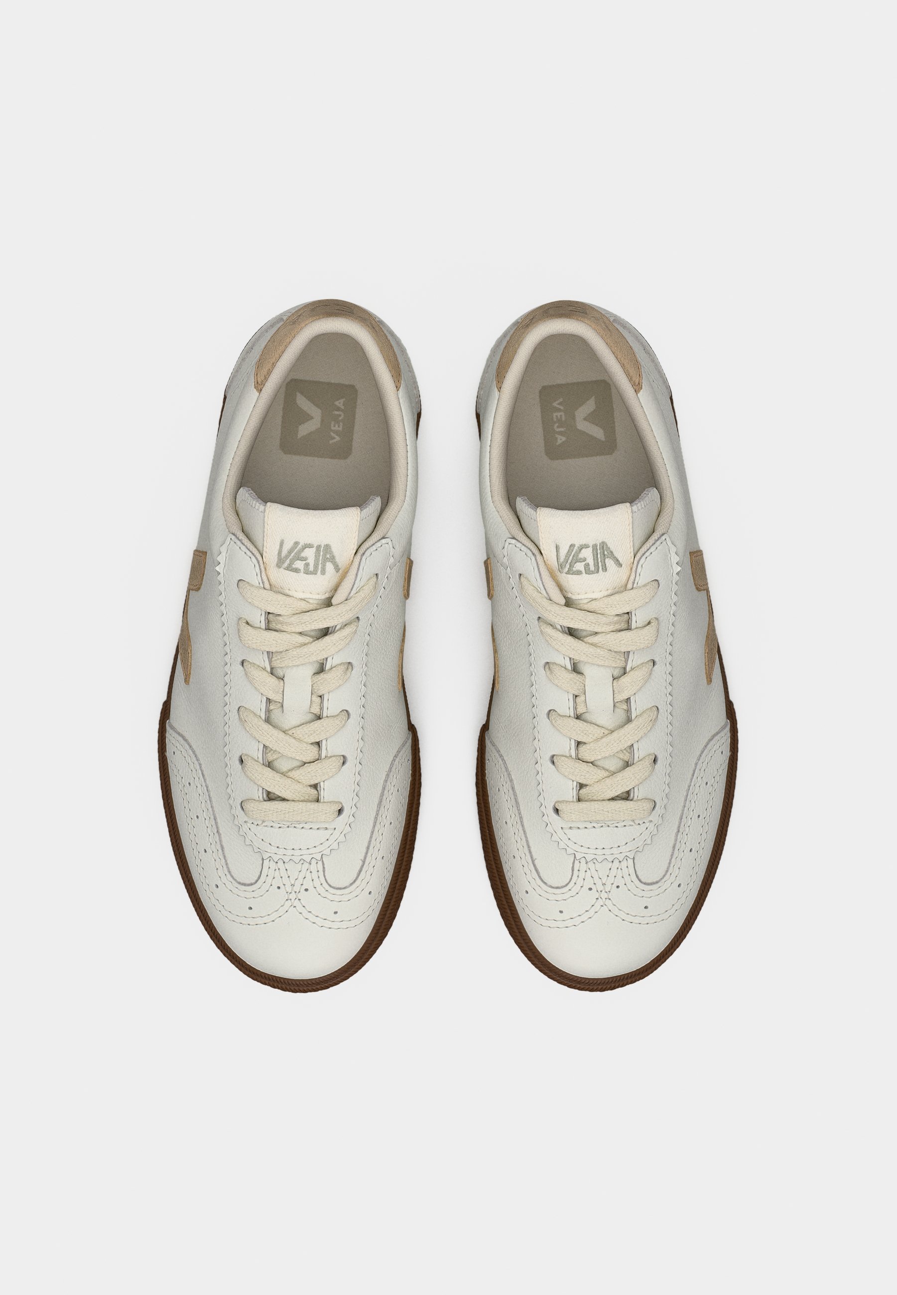Veja VOLLEY - Sneakers laag - white/platine-coloured/bark/wit