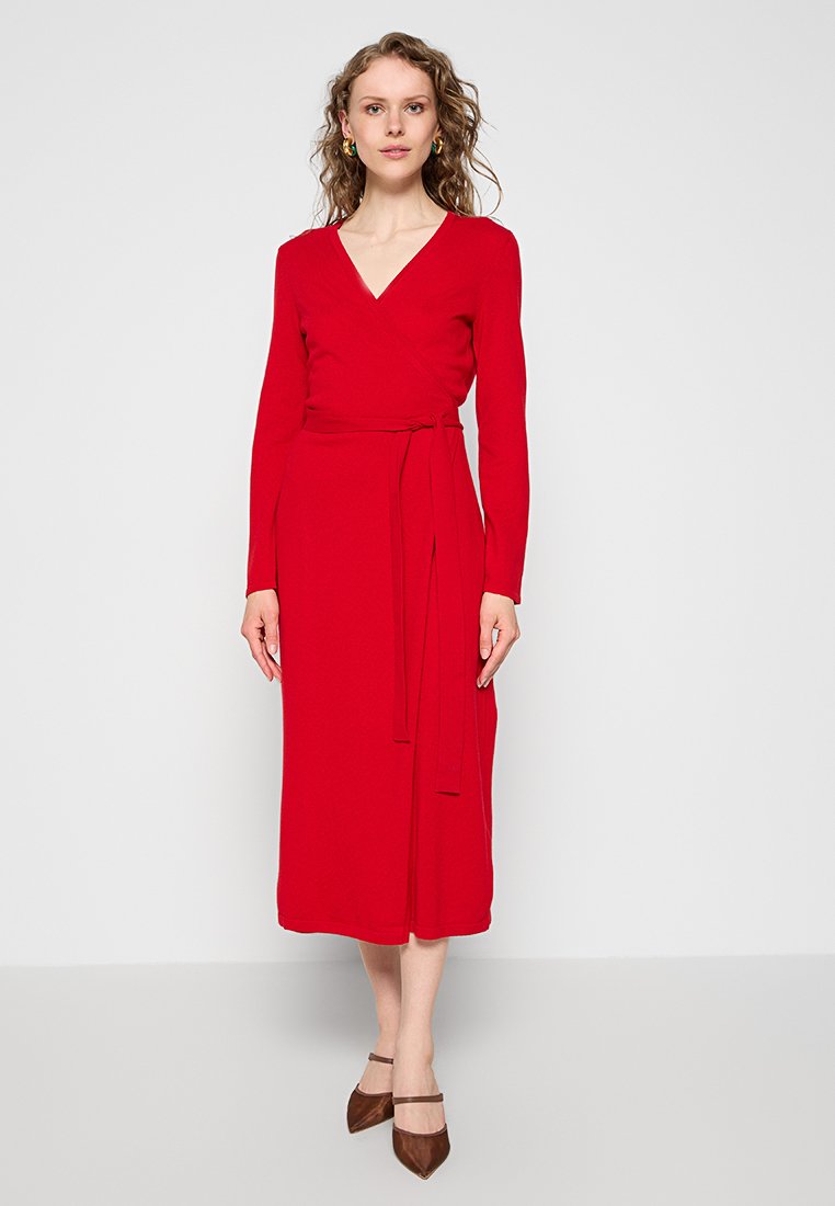 Diane von Furstenberg Gebreide jurk rood
