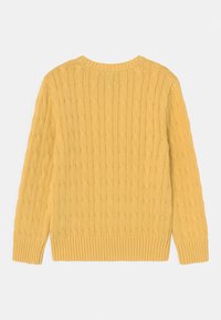 Polo Ralph Lauren CABLE KNIT COTTON SWEATER - Stickad tröja - campus yellow