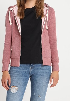 Sweatjakke - mottled dark red