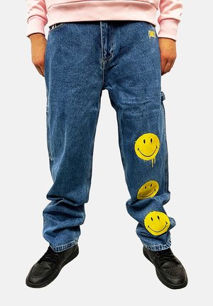 Karl Kani, SMILEY - Carpenter Jeans - blue denim