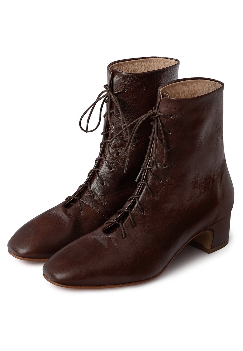 Voviggiw Dames Victoriaanse Laarzen, Veterlaarzen met Ronde Neus, Kitten Hak, Vintage Enkellaarsjes met Zijrits, Zwart, 39 EU
