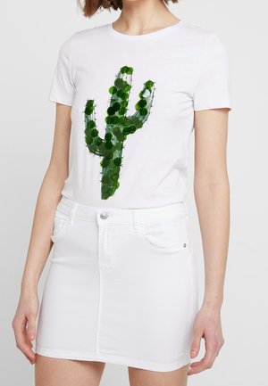 ONLY, T-shirts print - white