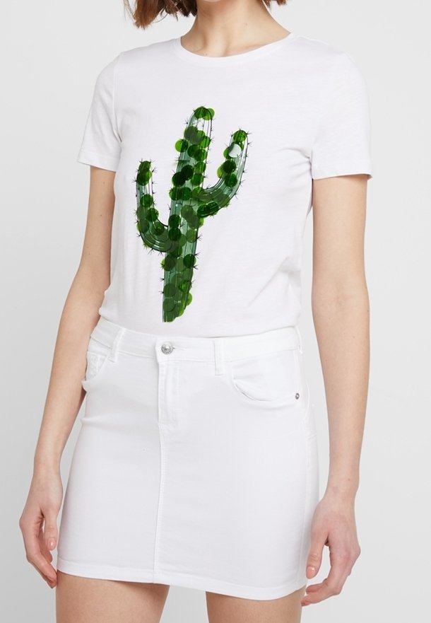 ONLY T-shirt imprimé - white