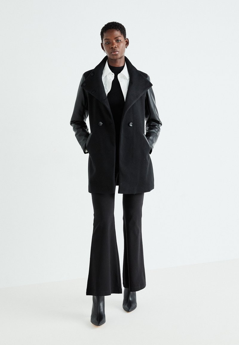 Mantel Black Only Klassischer Mantel Schwarz Schwarzer Mantel Only