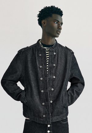 Bershka, BUTTONED DENIM - SHIRT - Giacca di jeans - royal blue