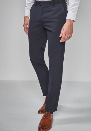 SUIT TROUSERS SLIM FIT - Housut - mottled anthracite