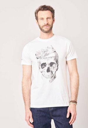 DEELUXE, DEELUXE ORIGINAL T-SHIRT CROWN - T-shirt print - natürlich