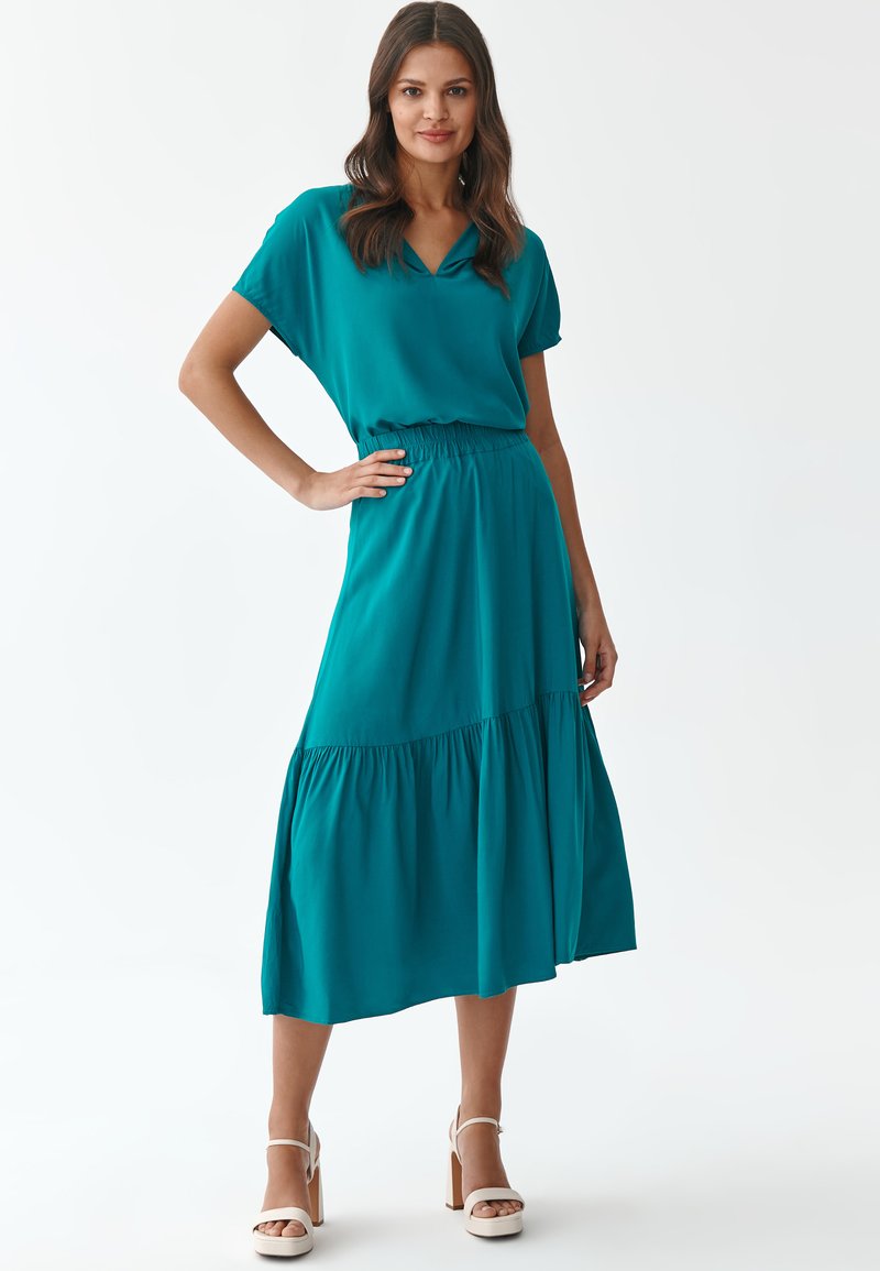TATUUM A-lijn rok turquoise