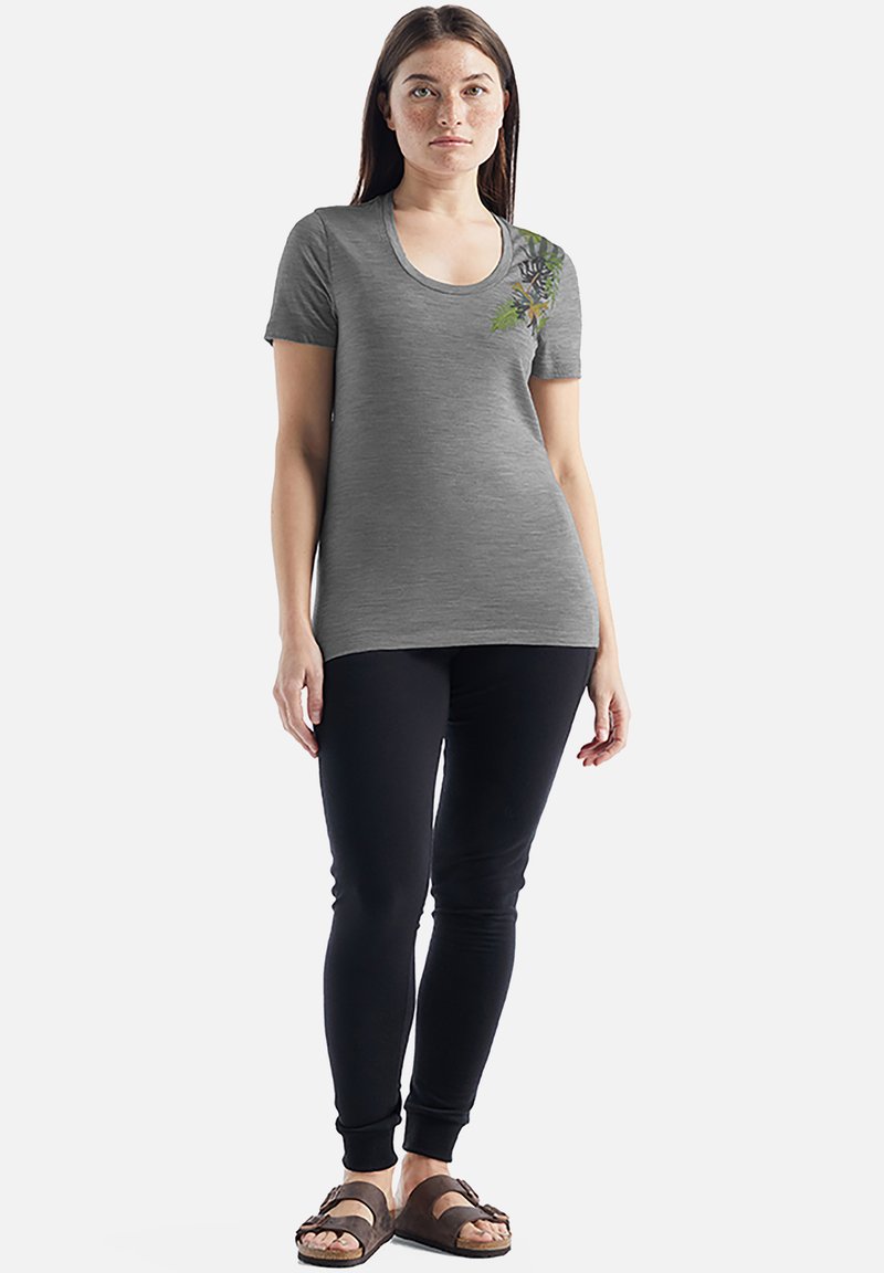 Damen Sportbekleidung | Icebreaker TECH LITE II SS SCOOP TEE FABULOUS FER T-Shirt print metrohthr/grau - YL56275 Damen Sportbekleidung | Icebreaker TECH LITE II SS SCOOP TEE FABULOUS FER T-Shirt print metrohthr/grau - YL56275