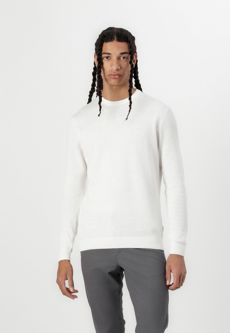 Only & Sons ONSALEX CREW NECK - Pulover - egret