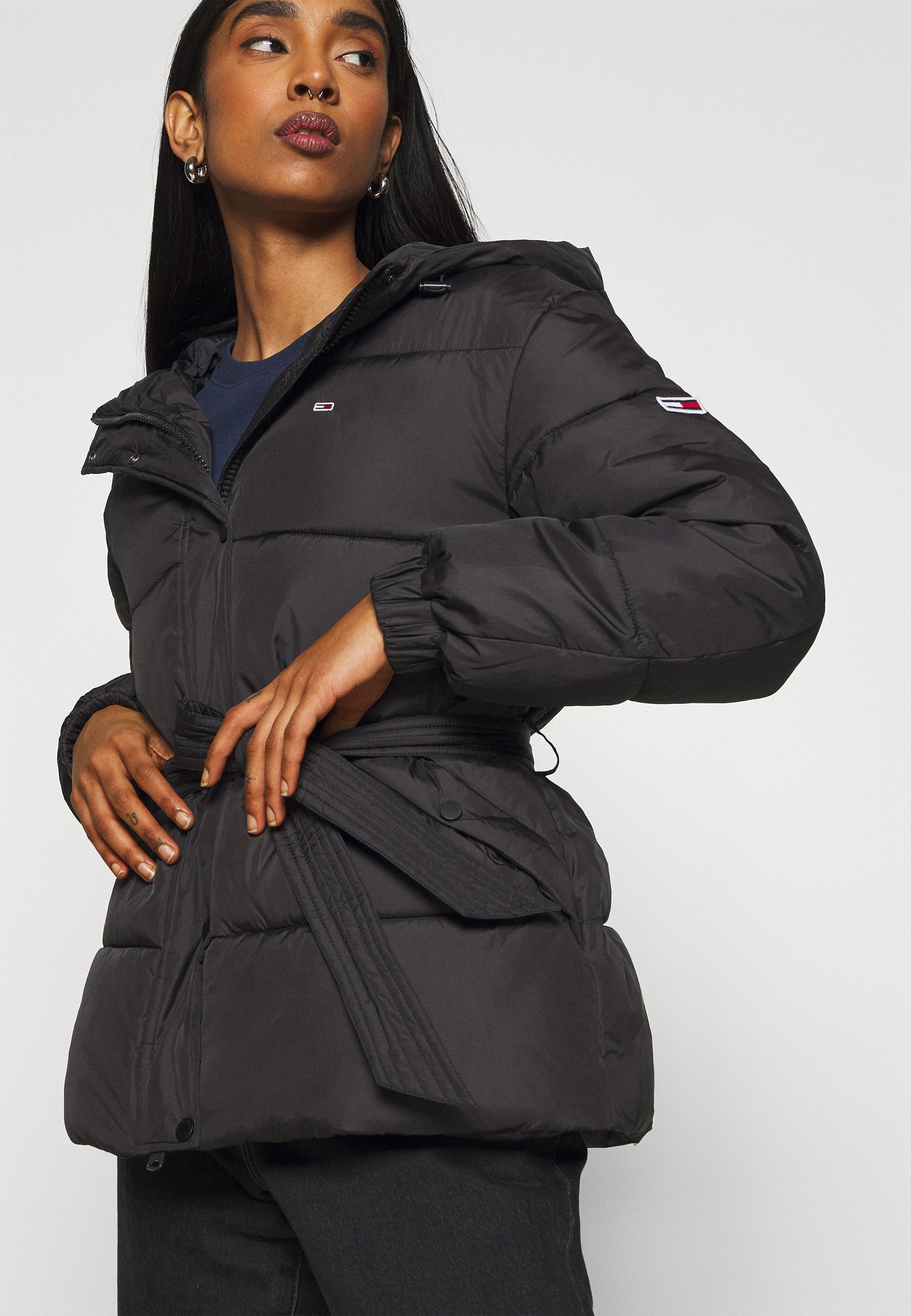 Tommy Jeans BELTED PUFFER - Zimska 