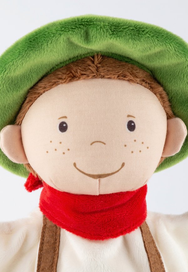 HANDSPIELPUPPE SEPPL PLÜSCHFIGUR FÜRS PUPPENSPIEL
 – Kuscheltier – beige