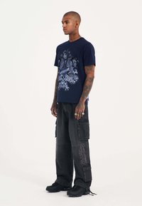 Ed Hardy KILLS SLOWLY - T-shirts print - navy