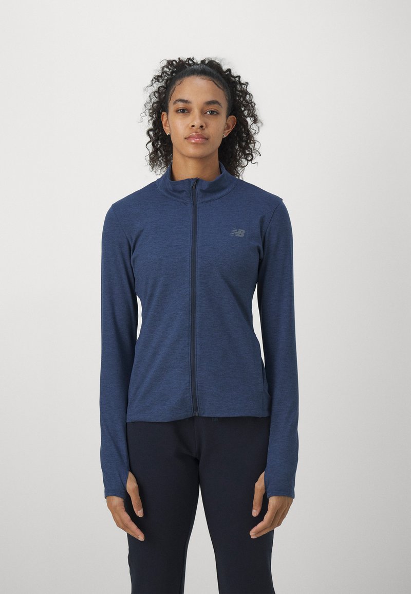 New Balance SPACE DYE JACKET - Training jacket - navy heathedark blue