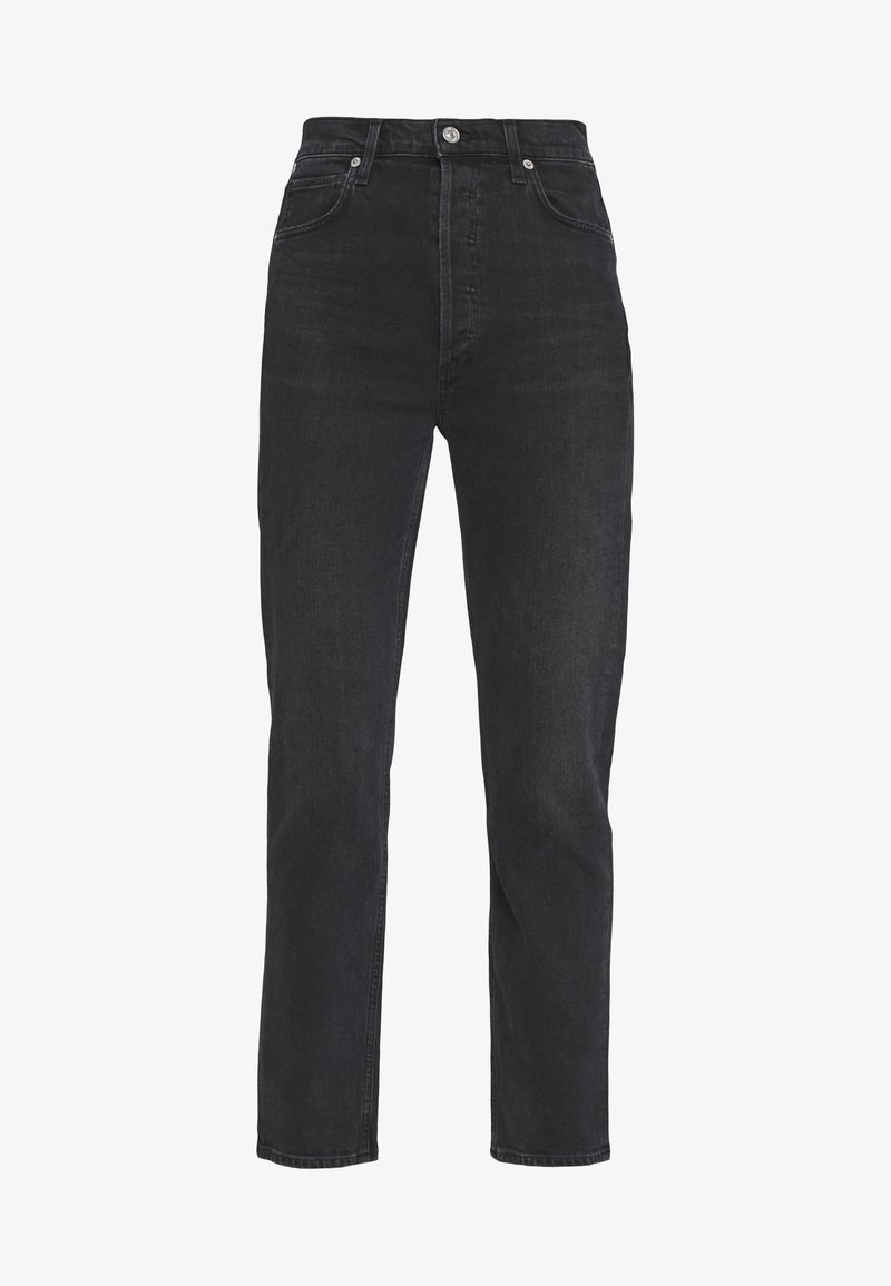 Citizens Of Humanity Charlotte High Rise Straight Leg Jeans Obli Black Denim Zalando Co Uk