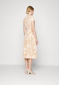 Lauren Ralph Lauren EARNEST SHORT SLEEVE DAY DRESS - Vestido de dia - pink/tan/multi