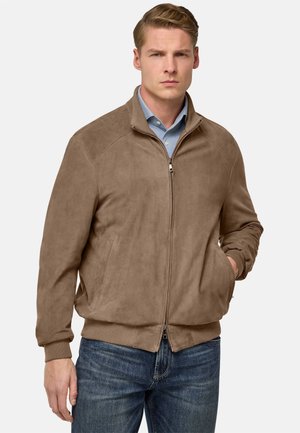Veste en cuir - taupe