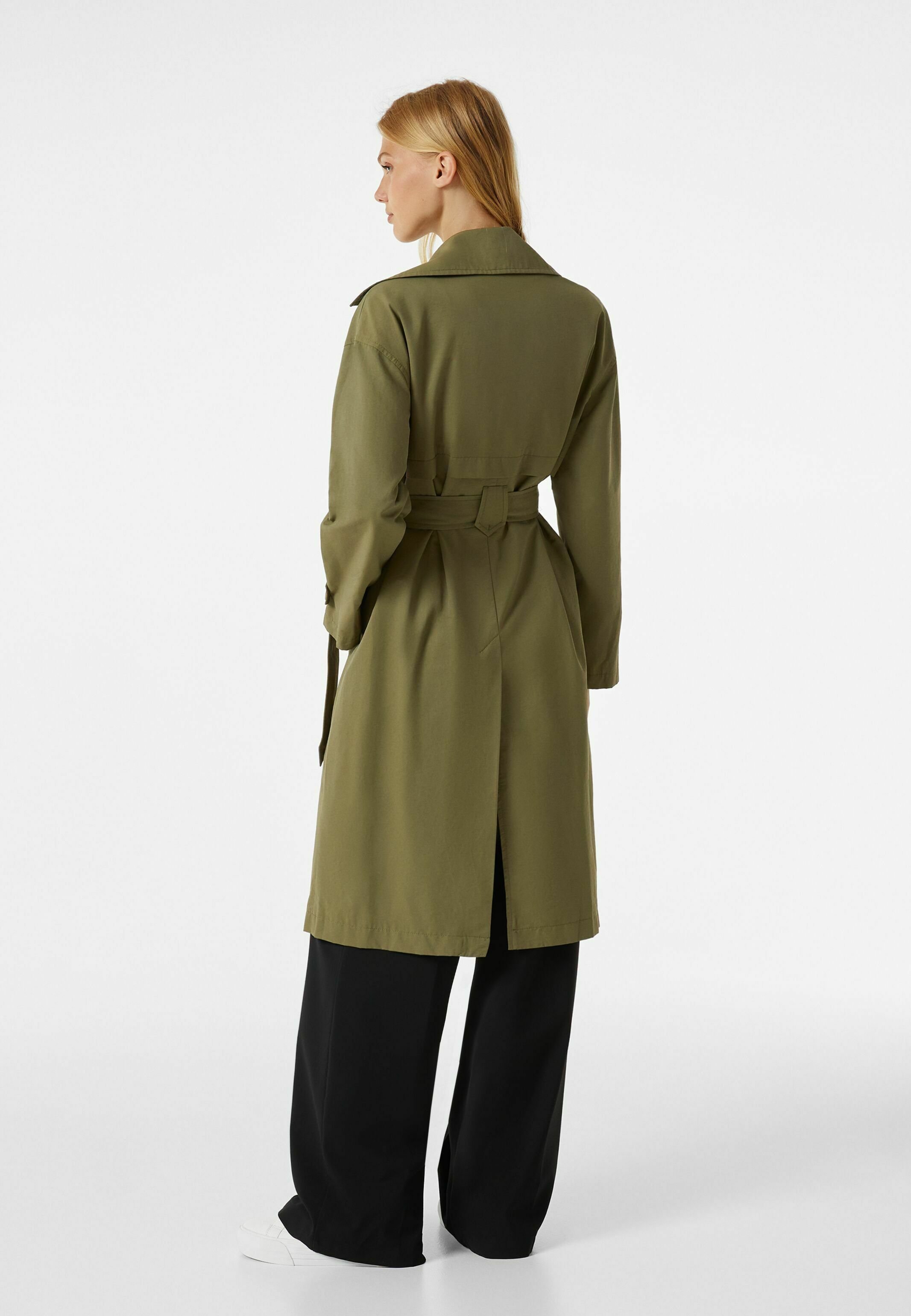 Bershka Trenchcoat - khaki - Zalando.de