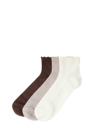 PACK OF 3 - Socks - dusty beige melange