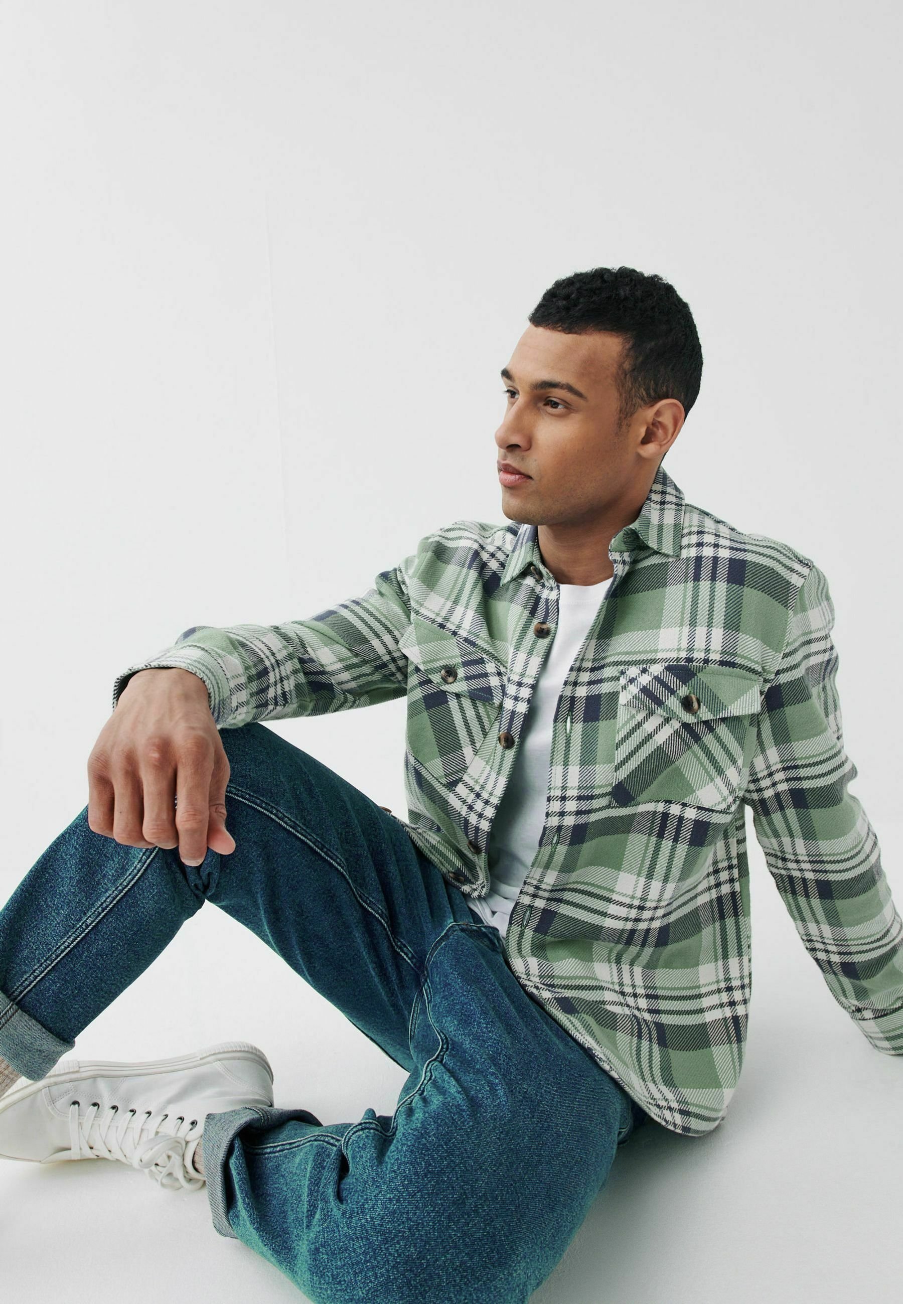 Next CHECK - Shirt - green - Zalando.de