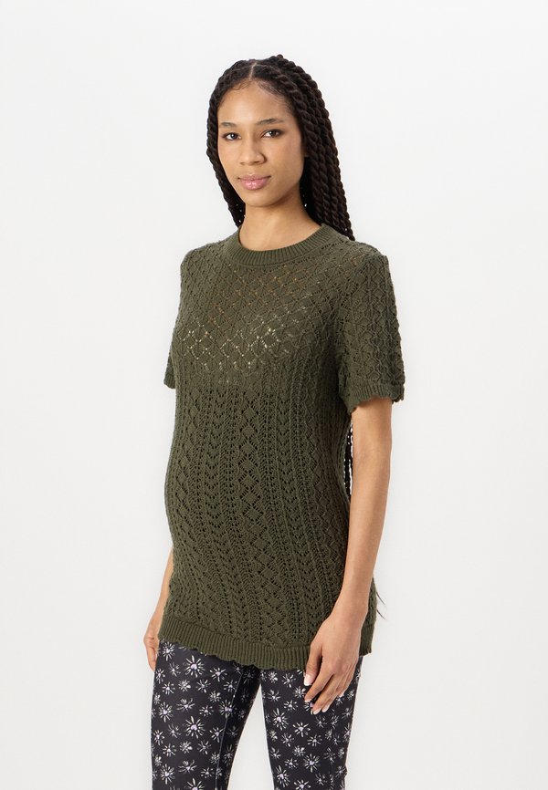 OLMSAGA LIFE O NECK - Basic T-shirt - kalamata