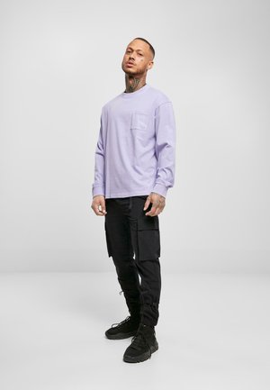 PIGMENT DYED POCKET LONGSLEEVE - T-shirt à manches longues - lavender