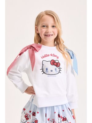 HELLO KITTY  - Bluză de molton - bianco