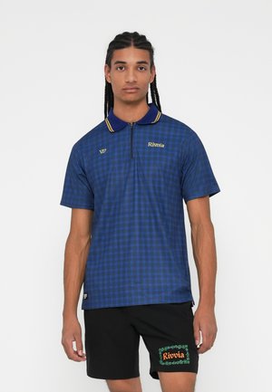 CHECK - Polo - blue
