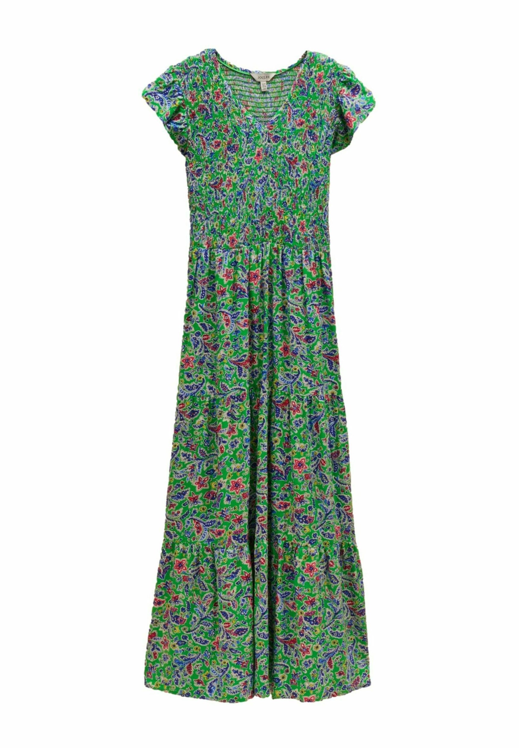 Joules REGULAR FIT - ESME SHIRRED - Maxi dress - green - Zalando