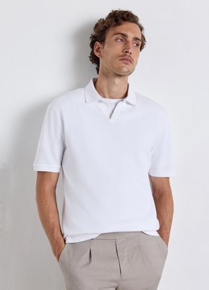 Calliope, T-SHIRT TINTA UNITA - Polo - bianco ottico